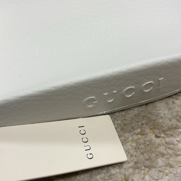 NWT Gucci Men's Signature Stripe Slide Sandals Sz 14 - Picture 8 of 10